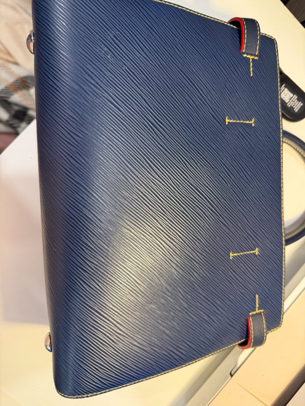 Louis Vuitton EPI Twist - Navy Blue and Red - Picture 8 of 11
